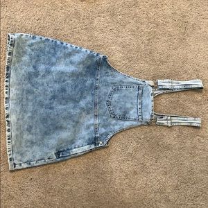 Jean overall dress